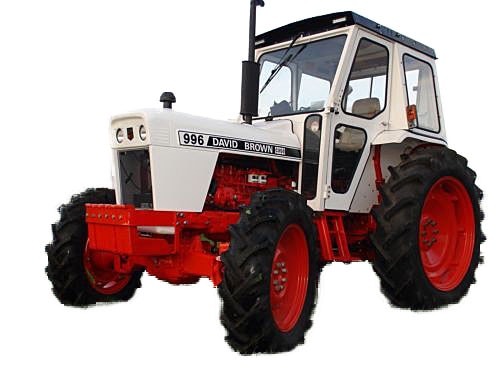 Tractor David Brown en faenas agrícolas