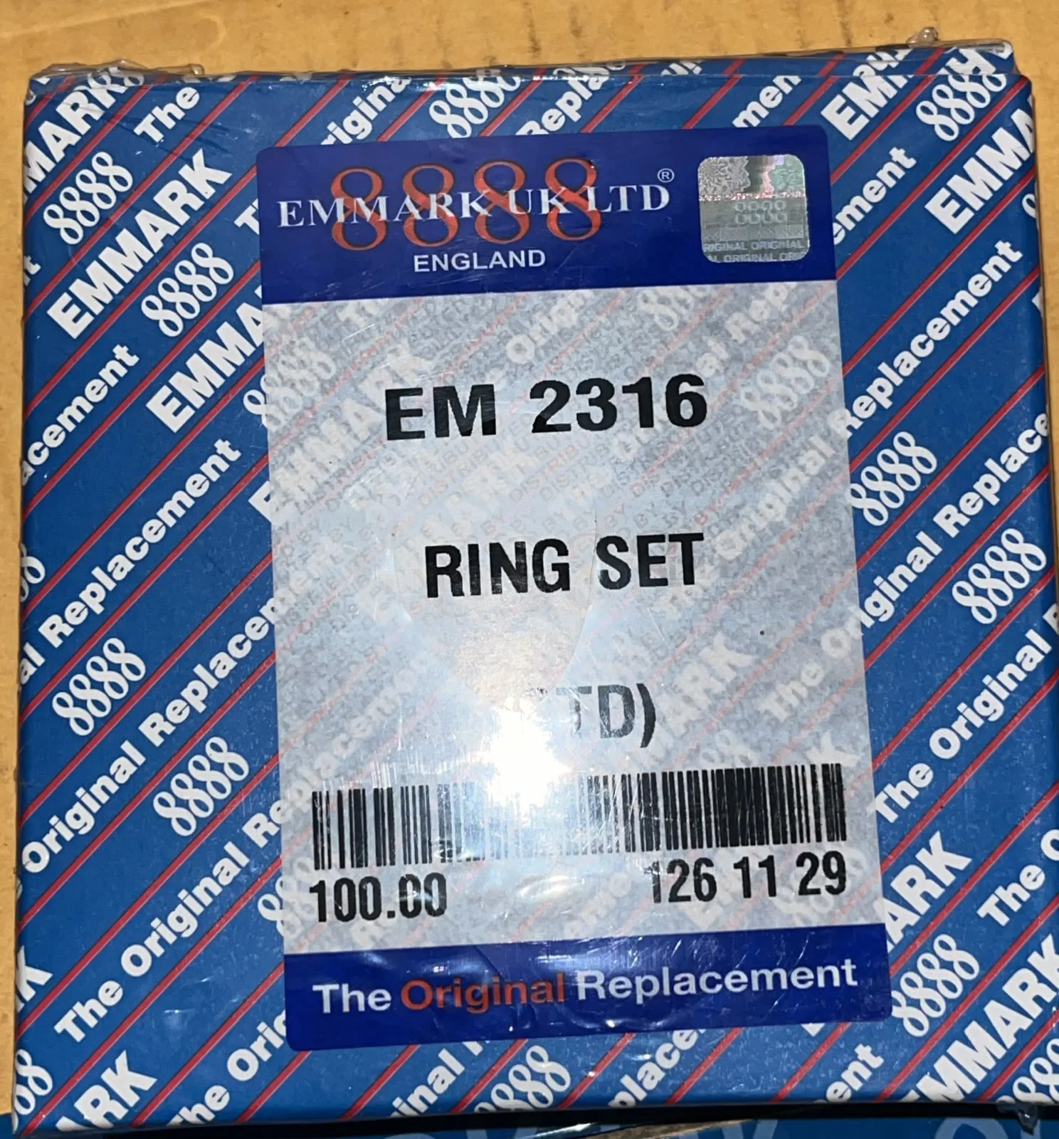 ANILLOS 100 MM LEYLAND 384 Y T. NUFFIELD